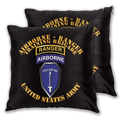 Airborne and Ranger Training Brigade Deocrative Fundas de Almohada Fundas de cojín para sofá y sofá Juego de 2