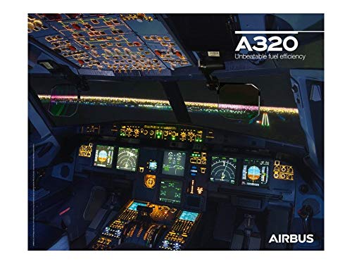 Airbus Póster, Multicolor, 50cm x 40cm