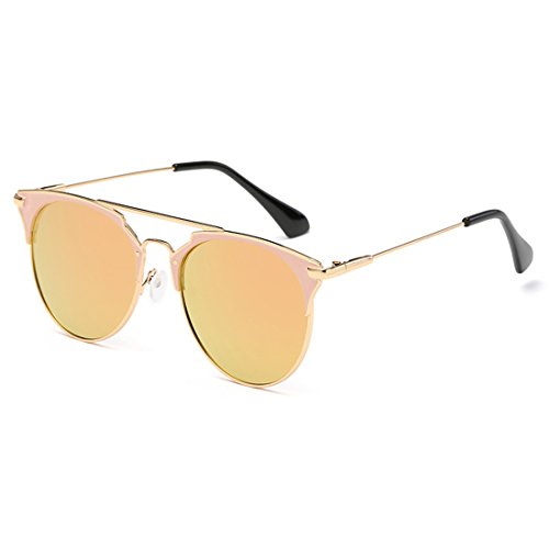 Aiweijia afas de sol unisex Vintage Cat Eye Sun Glasses Metal UV 400 Gafas de moda