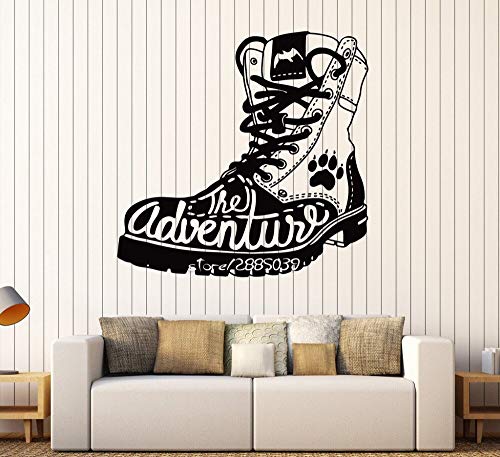 Ajcwhml Botas de Aventura no tóxicas calcomanías de Pared de Viaje para turistas calcomanías de Pared Impermeables decoración del hogar