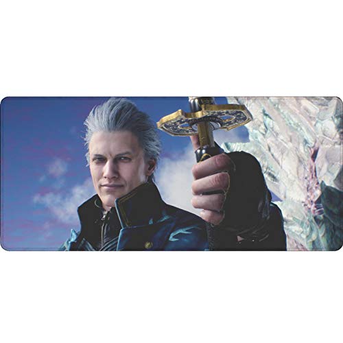 Alfombrilla de ratón para Juegos Devil May Cry-3 Alfombrilla de ratón para Ordenador portátil Alfombrilla de ratón Espesar Impermeable 900X400X3MM XXL