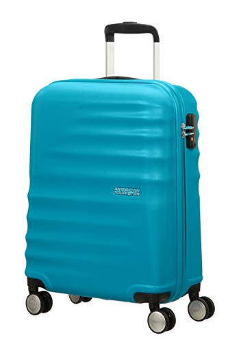 American Tourister WaveBreaker Spinner 55/20 - Equipaje de Mano, 36 Litros, Color Azul (Summer Sky)