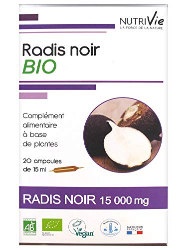 AMPOULE - RADIS NOIR BIO 20x15