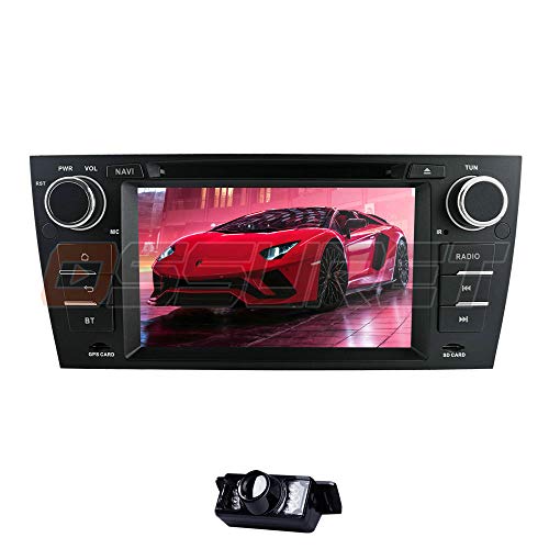 Android 10 Car Stereo GPS Navigation BT Single DIN Vehicle Reproductor de DVD/CD con Enlace Espejo Wi-Fi / 4G SWC DVR OBD2 Dab + Se Adapta a BMW Serie 3 E90/E91/E92/E93 2006-2012