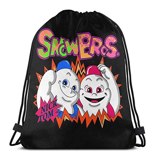 AOOEDM Snowbros. Mochila deportiva Mochila con cordón Bolsa de gimnasio Saco