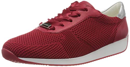 ARA LISSABON, Zapatillas Mujer, Rojo Rojo Plata 05, 36.5 EU