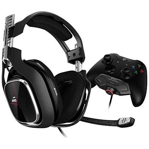 ASTRO Gaming A40TR Auriculares alámbricos y mando MixAmp M80, 4ta gen., ASTRO Audio V2, Dolby ATMOS, micrófono intercambiable, control de balance juego/voz, para Xbox Series X|S, Xbox One -Negro/Verde