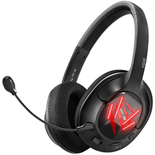 ASYHWZ 2021 Auricular para Juegos con Sonido Envolvente 7.1 estéreo para Juegos de PC con micrófono con cancelación de Ruido sobre los Auriculares del oído con Orejeras Confortables