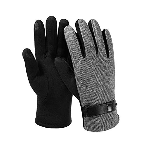 Axdwfd Invierno Guantes Calientes del Doble Impermeable A Prueba De Viento con Pantalla Táctil Función Guantes Ciclismo For Uso Diario, Jardinería, Constructores (Color : A)