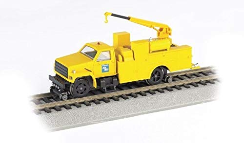 Bachmann Industrias Mantenimiento de Manera Hi Ferroviario Equipo camión con grúa DCC Equipada Conrail Tren, Amarillo, Ho Escala