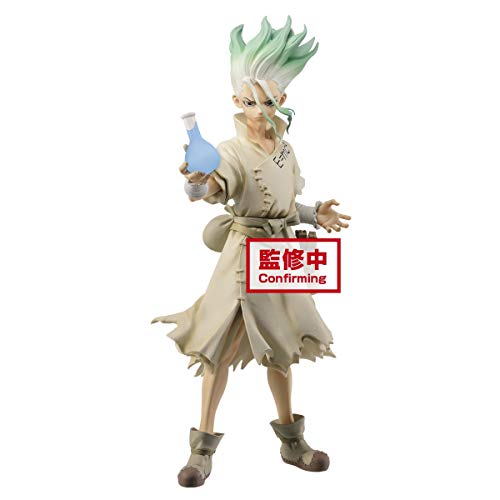 Banpresto Dr. Stone - Estatua de PVC Stone World Senku Ishigami (18 cm) BP16194