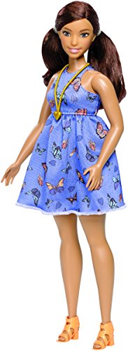 Barbie Fashionista, muñeca curvy con vestido Primavera (Mattel DYY96)