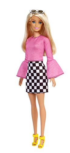 Barbie Fashionista - Muñeca rubia con falda a cuadros (Mattel FXL44)