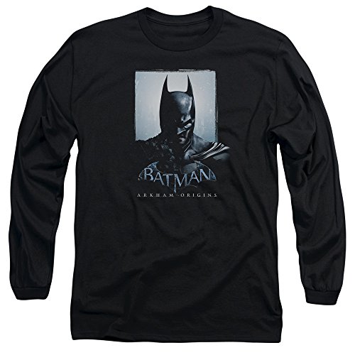 Batman Arkham Origins - Camiseta de manga larga con licencia oficial de dos lados para adulto