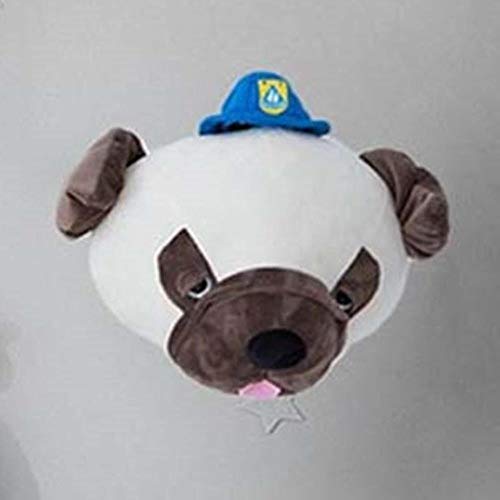 Bebé Nórdico Animal Elefante Ciervo Cabeza De Perro Montaje En La Pared Juguetes De Peluche Decoración Del Dormitorio Felpa Ilustraciones Muñecas Para Colgar En La Pared Accesorios De Fotos, Perro M