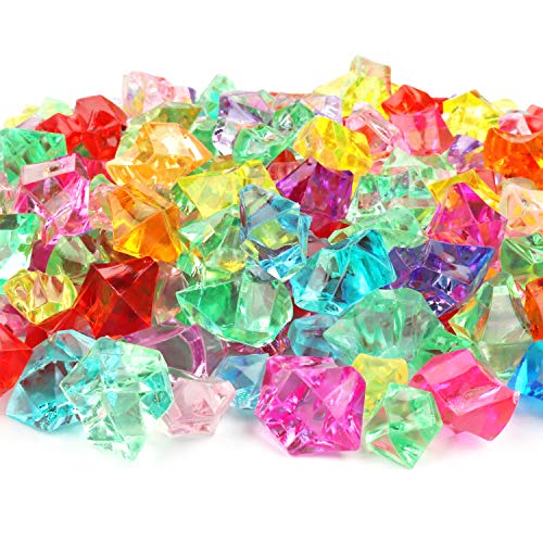 BELLE VOUS Gemas Acrilicas (300 Piezas) - Piedras Traslucidas (Colores Variados) - Piedras para Jarron Decoracion Relleno, Decoración Mesa, Boda, Manualidades, Fiesta