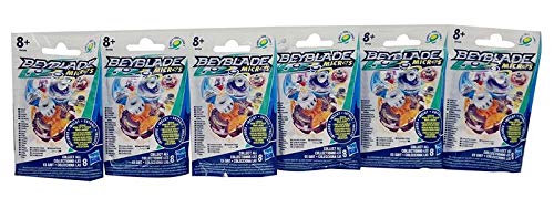 BEYBLADE BURST Let it Rip! Blind Bag / Sorpresa Bolsa Micros Tops Combate Spinning Top en un Paquete de 6 (Bolsas) para niños