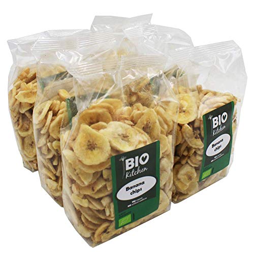 BioKitchen - Chips de plátano ecológico (6 envases de 250 g)