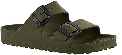 Birkenstock Arizona EVA, Sandalias de Punta Descubierta Mujer, Verde (Khaki Khaki), 38 EU