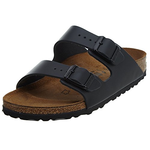 Birkenstock Arizona, Zapatos con Hebilla Unisex Adulto, Negro (Black), 41 EU (Estrecho)