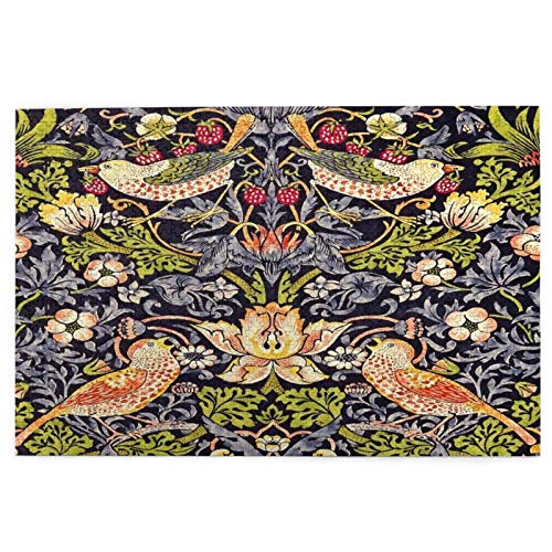 Blived Rompecabezas de 1000 Piezas,Rompecabezas de imágenes,Ladrones de Fresas por William Morris Vintage Art Juguetes Puzzle for Adultos niños Interesante Juego Juguete Decoración para El Hogar