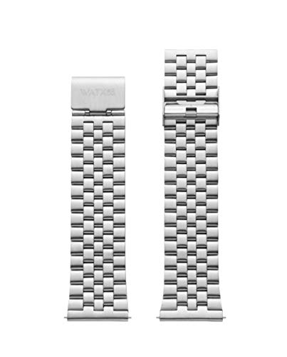 Brazalete de acero de la marca Watx. Modelo Bracelet Basic / Silver / 44mm. Referencia WXCO3700.