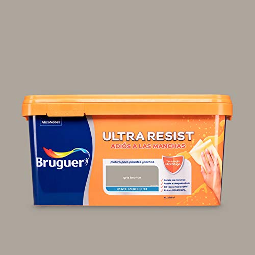 BRUGUER ULTRARESIST Gris Bronce 4 L, Negro, 4 litros