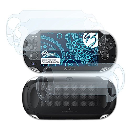 Bruni Película Protectora compatible con Sony PlayStation Vita Protector Película, claro Lámina Protectora (Set de 2)
