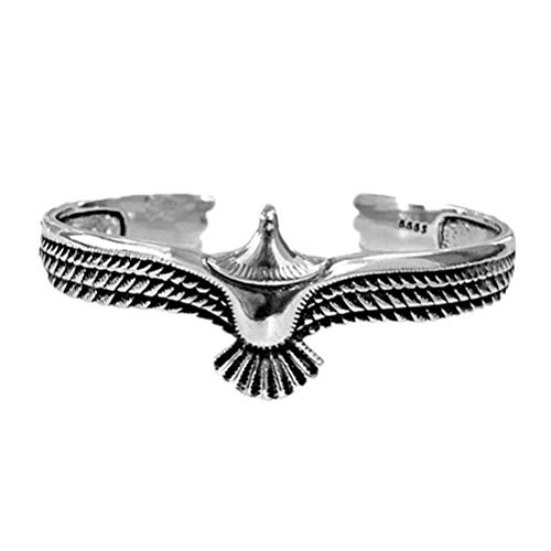 BSTQC Brazalete de la Vendimia Eagle Rock Punk Brazalete Nueva Pulsera Brazalete de Boca Abierta Hombres Mujeres Pulsera, Brazalete de Eagle