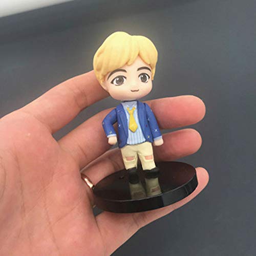 BTS Figura De Acción De Anime Juguetes De Grupo Juvenil para Niños Y Niñas Figura Coleccionable Personajes De Animación Multicolor Muñeca para Torcer Huevos,Jin