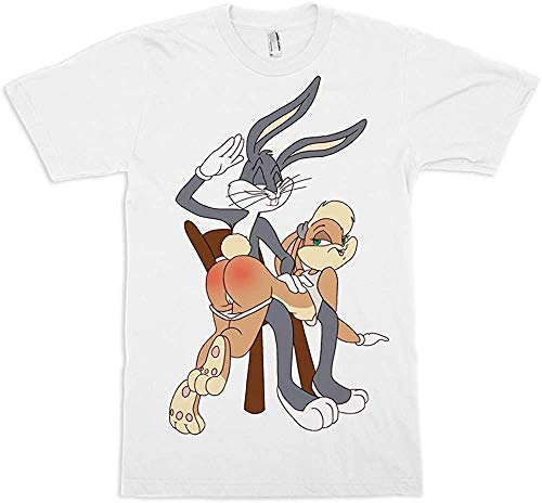 Bugs Bunny and Lola Slap T-Shirt, Sexy Looney Tunes tee,L