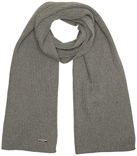 Calvin Klein Knitted Scarf 30X180CM Juego de accesorios de invierno, Mid Heather Gris, Taille unique para Hombre