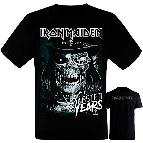 Camiseta Iron Maiden Eddie Future - Manga Corta Negra Hombre -Tshirt - Camiseta Iron (S)