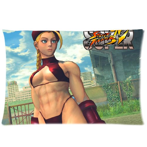 Cammy Super Street Fighter Iv fundas de almohada personalizada funda de almohada Funda de cojín 20 x 30 (dos lados