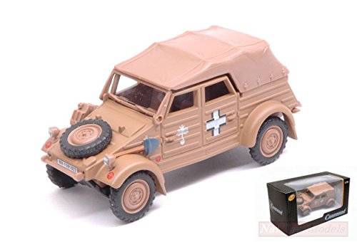 Cararama CA90750 VW KUBELWAGEN Type 82 Closed Sand 1:43 MODELLINO Die Cast Model Compatible con