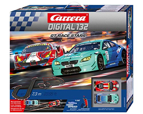 Carrera-Digital 132 Circuito de Coches GT Race Stars de 7.3 m, Escala 1:32, Multicolor (20030005)