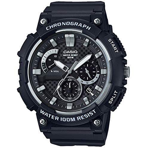 Casio Reloj Analogico para Hombre de Cuarzo con Correa en Acero Inoxidable sólido MCW-200H-1AVEF