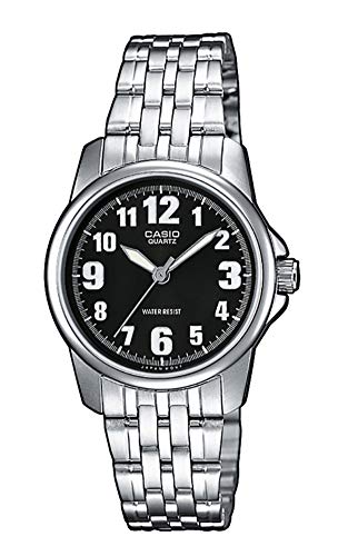 Casio Reloj Analógico para Mujer de Cuarzo con Correa en Acero Inoxidable LTP-1260PD-1BEF