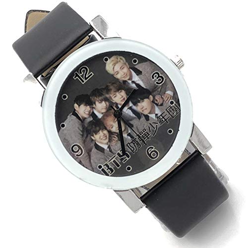 Christ For Givek KPOP Mire el Reloj de Cuarzo, la Interfaz de Dibujos Animados, el Juego de Regalo para Miembros de A.R.M.Y( H01)