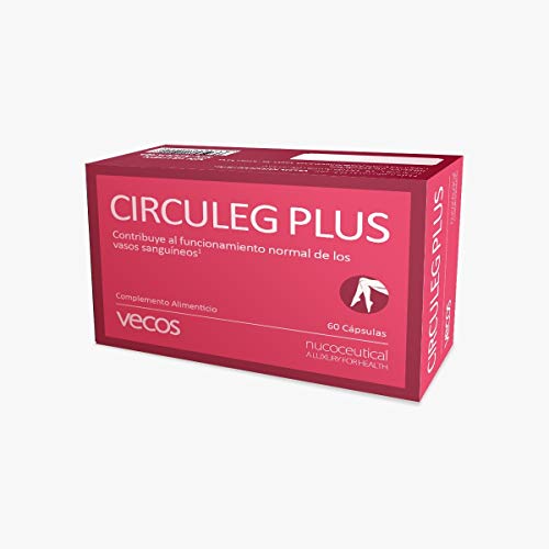 CIRCULEG PLUS 60 Cápsulas Piernas cansadas. Previene el cansancio y pesadez de las piernas. Con ginkgo biloba, ruscus, uva y Vitamina C