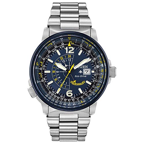 Citizen Reloj Cosa análoga para de los Hombres de Eco-Drive con Correa en Acero Inoxidable BJ7006-56L