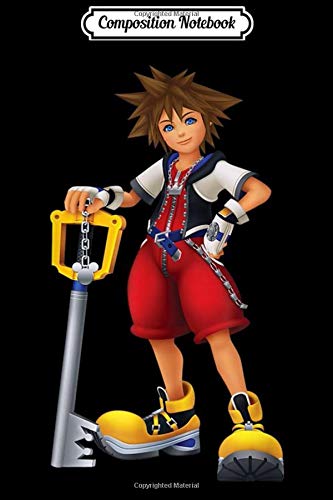 Composition Notebook: Disney Kingdom Hearts Sora Key Blade  Journal/Notebook Blank Lined Ruled 6x9 100 Pages