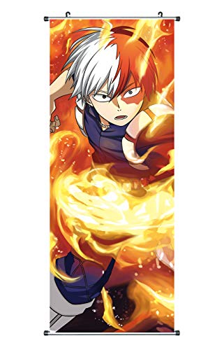 CoolChange Poster para enrollar /Kakemono de My Hero Academia Hecho de paño, 100x40cm, Tema: Shoto Todoroki