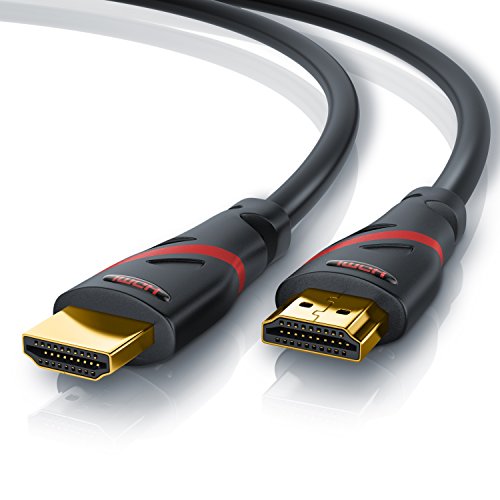 CSL - 12,5m Cable de HDMI - Ultra HD 4k HDMI - Alta Velocidad con Ethernet - Full HD 1080p 4K Ultra HD 2160p 3D ARC y CEC - Cable de blindaje Triple - blindaje de Conector y contactos