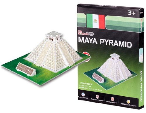 Cubic Fun S3011h 19-Piece Mini Maya Pyramid Paper 3D Jigsaw Puzzle