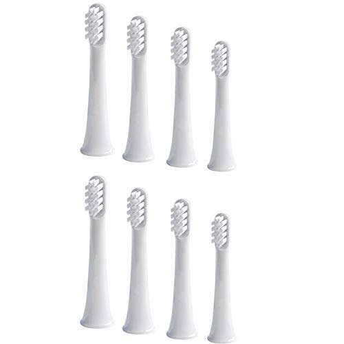 CZYU 8pcs T100 Cabezales de Repuesto en Forma for Jefes de Xiaomi Mijia T100 Mi Cepillo de Dientes eléctrico Inteligente de Limpieza Blanqueamiento Saludable (Color : 8pcs T100)