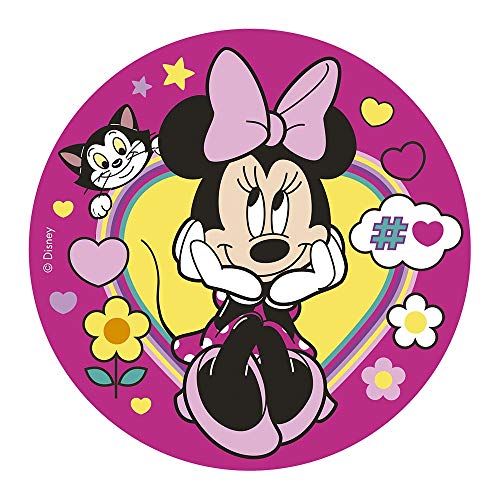 Dekora - Disney Minnie Mouse Decoracion Tartas de Cumpleaños, 20 cm, multicolor, 114381