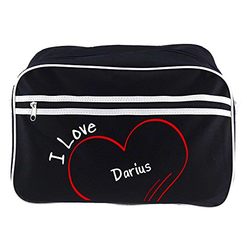 Diseño de bolso bandolera I Love Darius colour negro