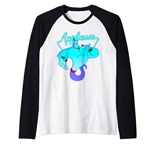 Disney Aladdin Genie Applause Neon Light Camiseta Manga Raglan