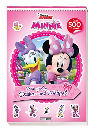 Disney Minnie: Mein großer Sticker- und Malspaß: über 500 Sticker auf 30 Seiten, sowie 30 Seiten mit Ausmalbildern (schwarz-weiß)